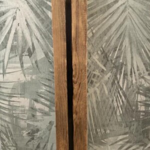 Standleuchte aus holz mit led stripes